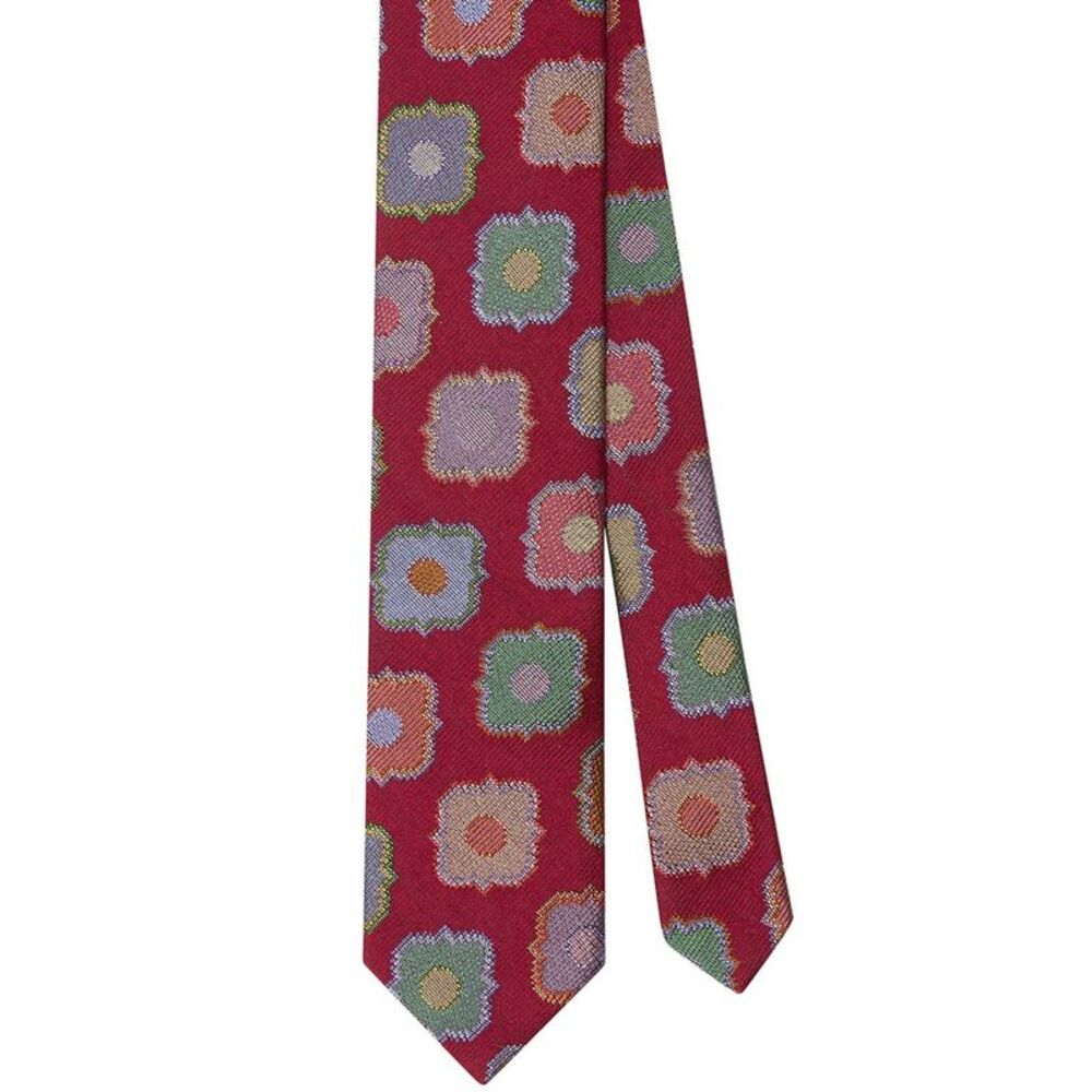 Robert Talbott Silk & Wool-Blend Large Medallion Necktie